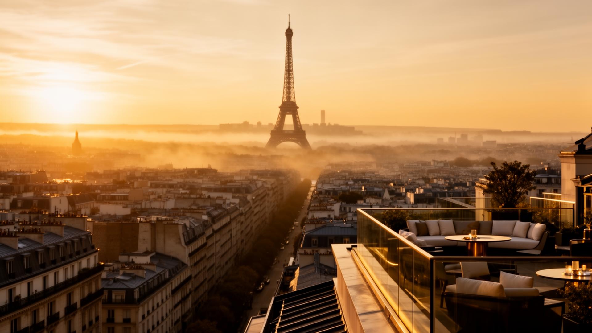 Vue de Paris illustrant l'activité de courtage Oriafen